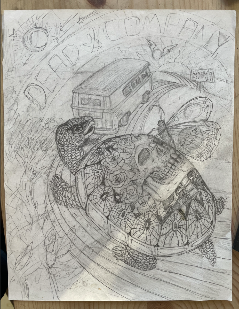 Dead and Company /Mansfield - 1st Draft Original Drawing