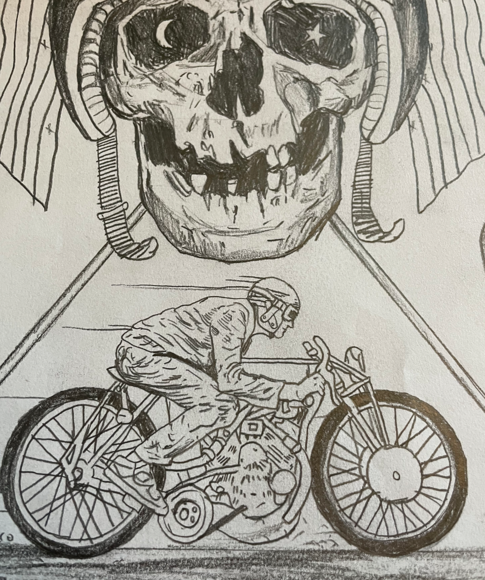 Black Rebel Motorcycle Club - Original Unused Drawing