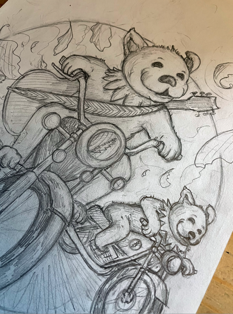 Dead and Company / Unused Original Sketch