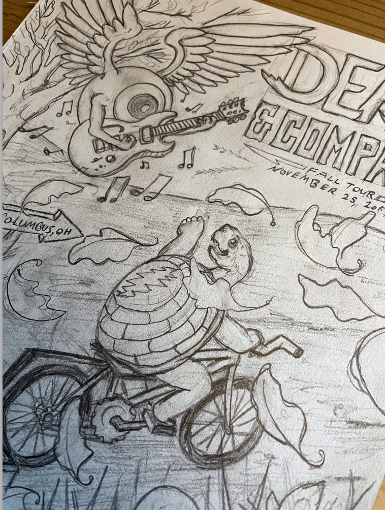 Dead and Company / Unused Original Sketch 2