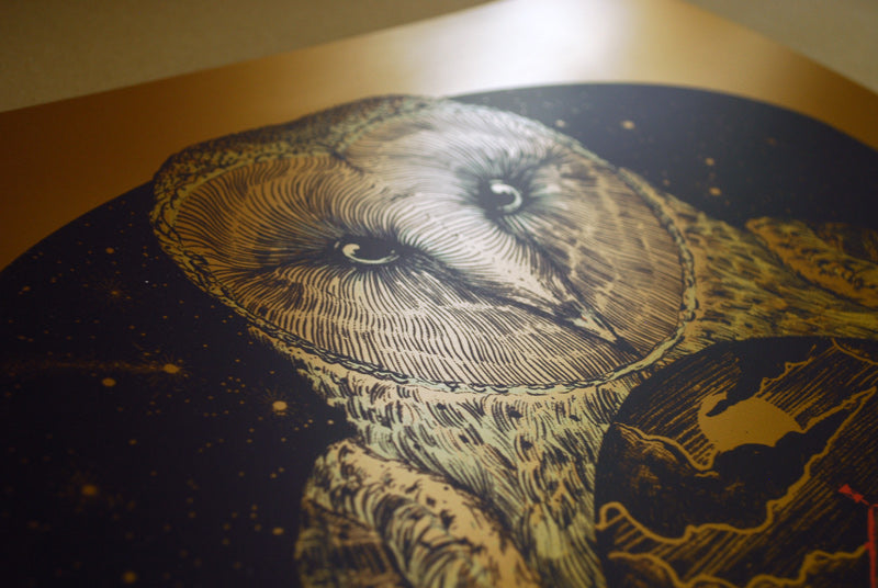 Barn Owl - Gold Foil