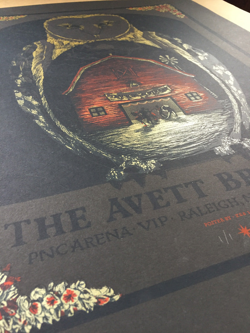 Avett Brothers - NC Test Print