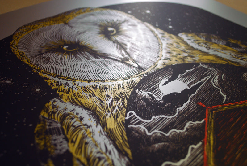Barn Owl - Silver Foil