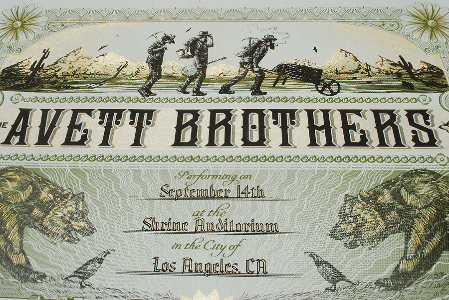 Avett Brothers - LA - Variant - 2014