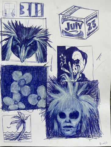311 - Pittsburgh - Original Ink Sketch