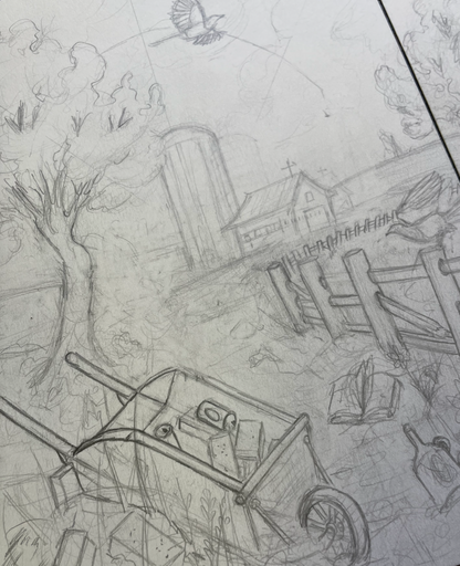 In The Curve - 3 Original Drawings