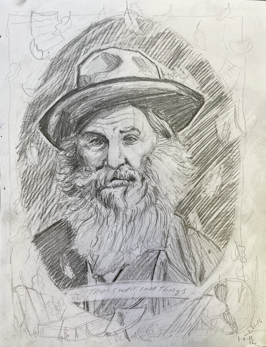 Walt Whitman - Original Drawing