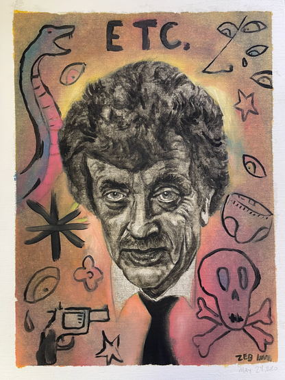 Kurt Vonnegut - Original Painting