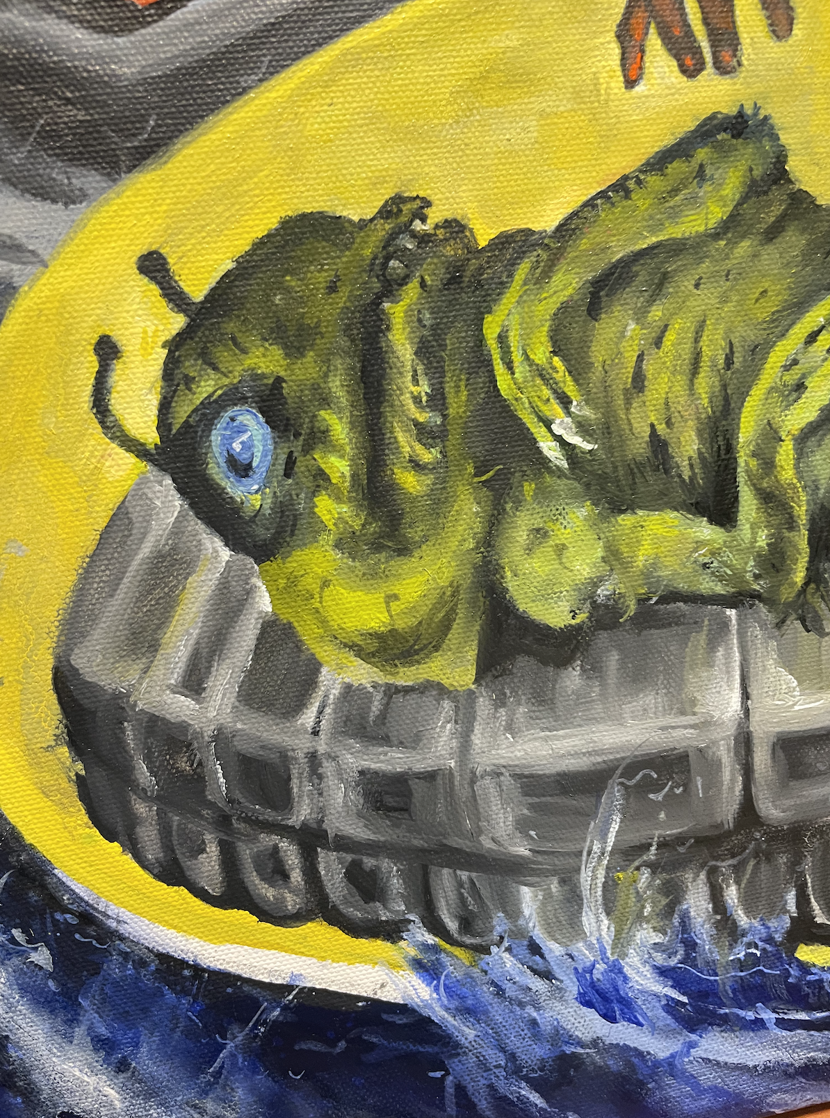 Surrounded By Reptilians - Original Painting