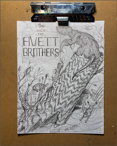 Avett Brothers 2017- Original Drawing