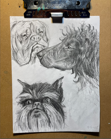 DOGS -  Original Drawing