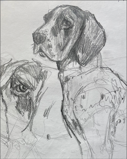 DOGS -  Original Drawing