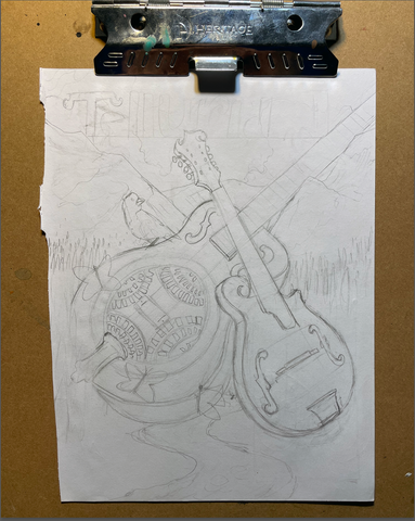 Telluride Music Festival - Original Drawing