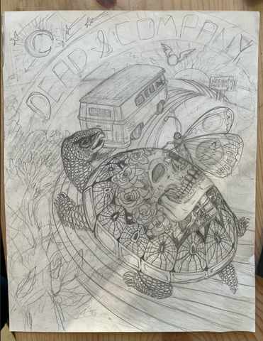 Dead and Company /Mansfield - 1st Draft Original Drawing