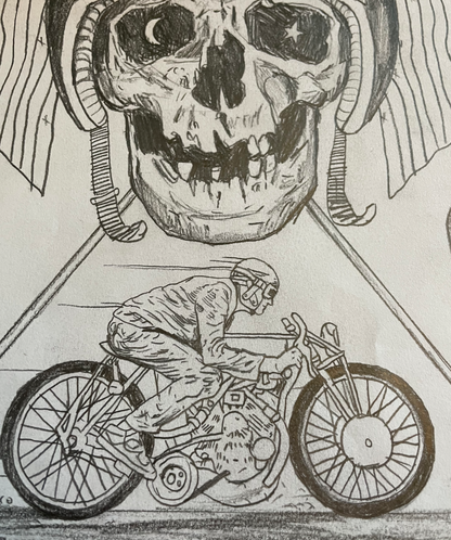 Black Rebel Motorcycle Club - Original Unused Drawing
