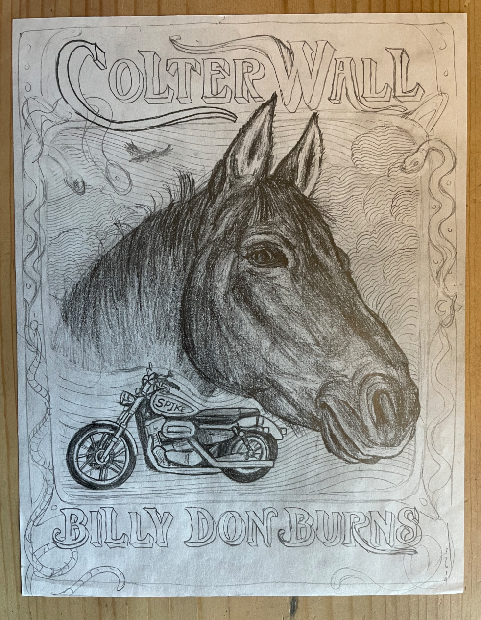 Colter Wall / Original Sketch