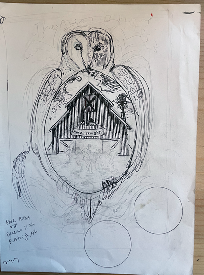 Avett Brothers / Raleigh NC / Original sketch