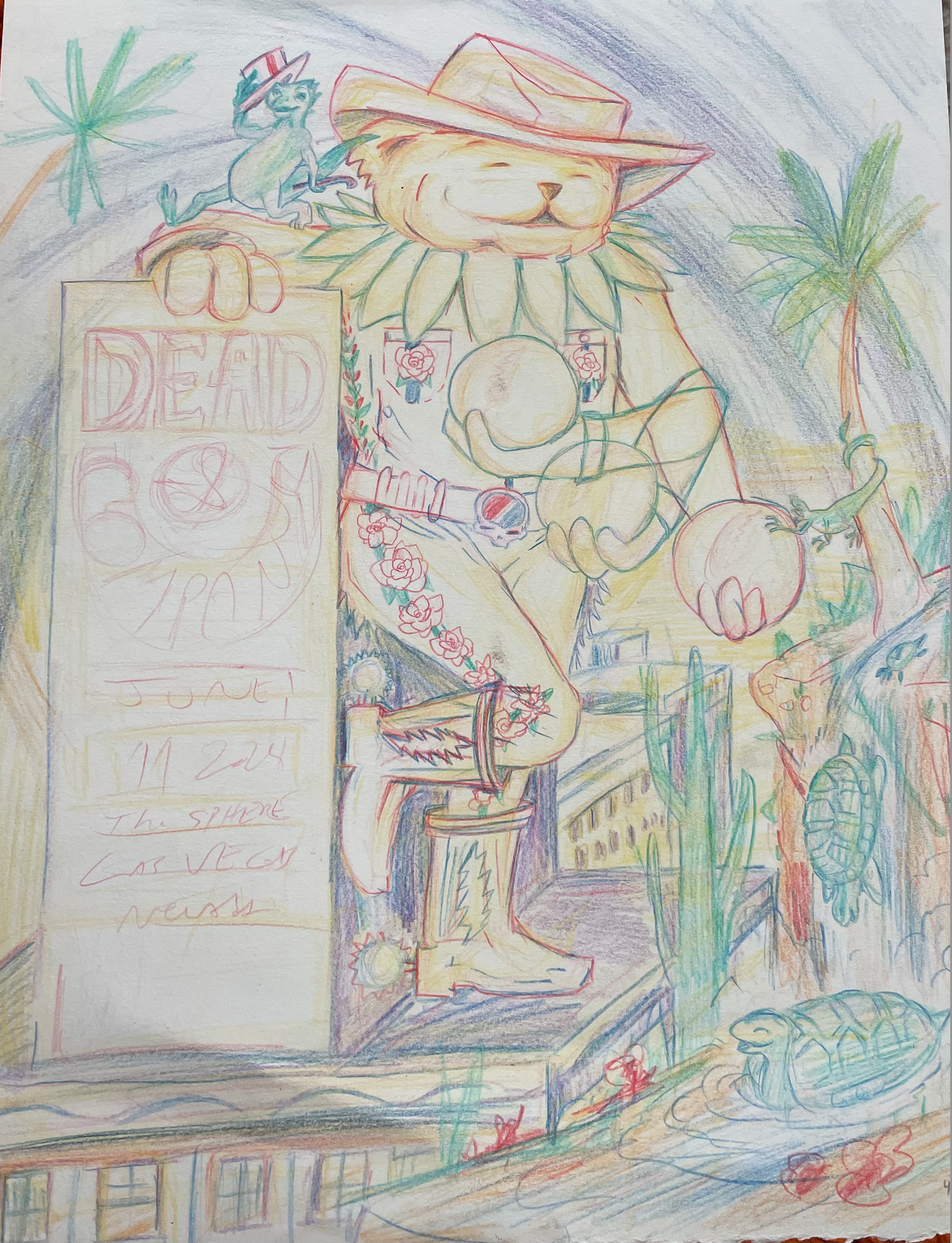 Dead and Company - Unused Sphere Original Sketch