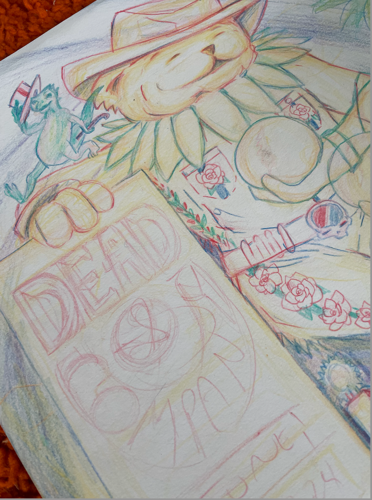 Dead and Company - Unused Sphere Original Sketch