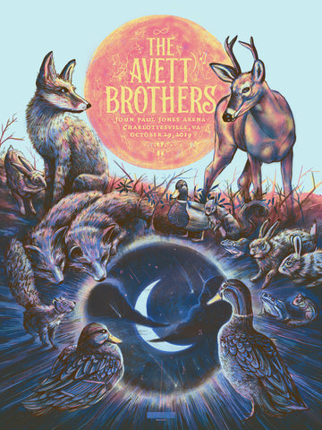 Avett Brothers - Charlottesville - Blue Paper Variant