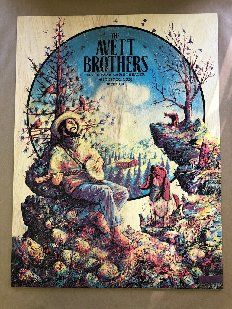 Avett Brothers - Bend OR - Wood Panel