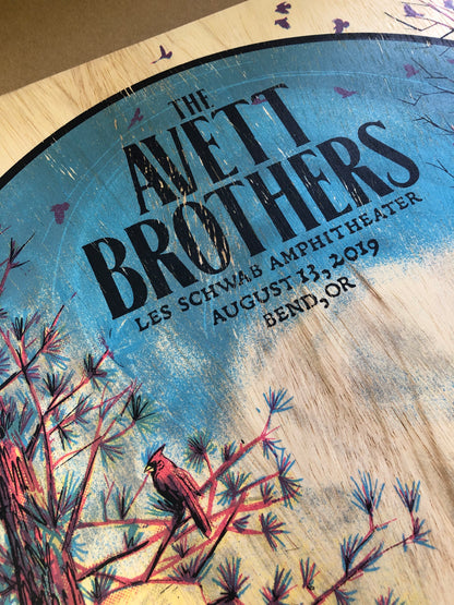 Avett Brothers - Bend OR - Wood Panel