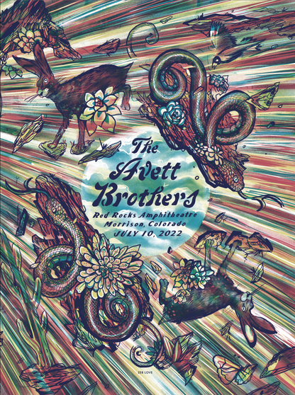 Avett Brothers / Red Rocks / July 10 Variant