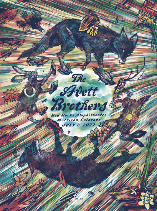 Avett Brothers / Red Rocks/ July 8 Variant