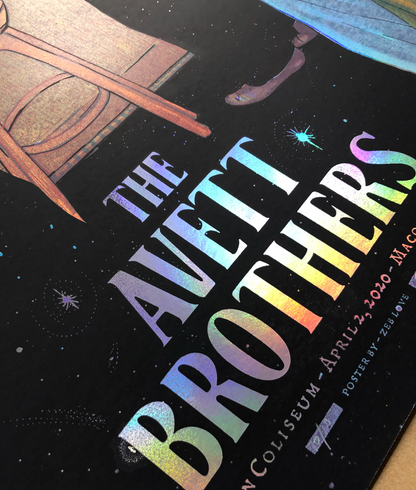 Avett Brothers - Macon GA - Foil