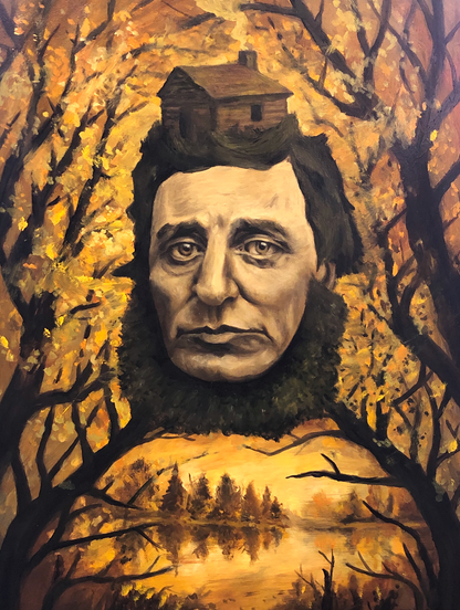Henry David Thoreau - Oil Painting