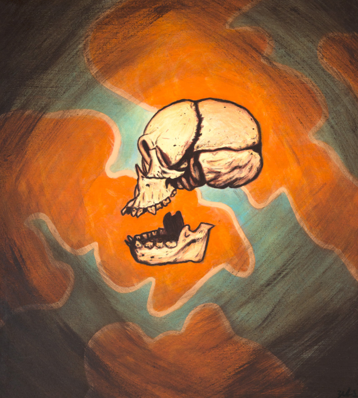 Fragmented Skull - Original Painting