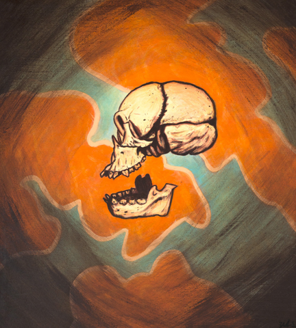 Fragmented Skull - Original Painting