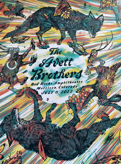 Avett Brothers / Red Rocks/ July 8 Variant
