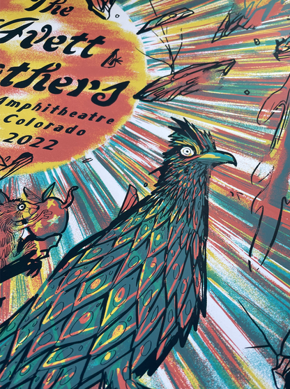 Avett Brothers / Red Rocks/ July 9 Variant