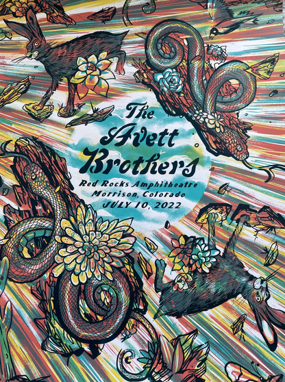 Avett Brothers / Red Rocks / July 10 Variant