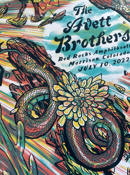 Avett Brothers / Red Rocks / July 10 Variant