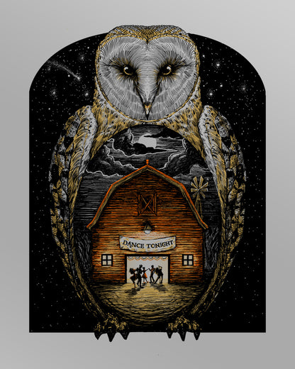 Barn Owl - Silver Foil