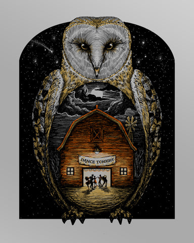 Barn Owl - Silver Foil