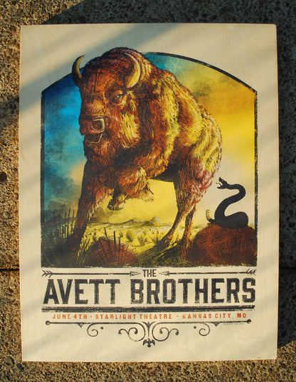 Avett Brothers KC - WOOD