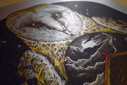 Barn Owl - Silver Foil